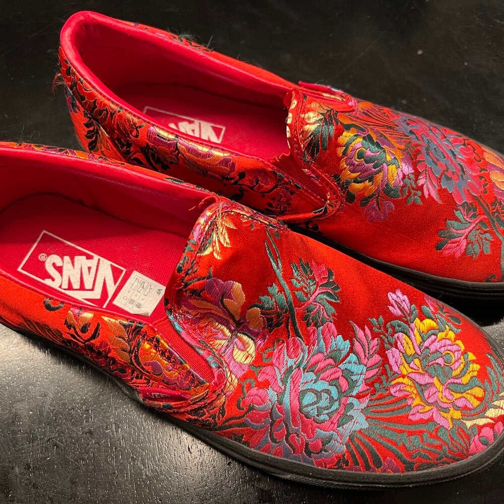 Vans Chinese New Year Slip-Ons, Size 8 Mens, 9.5 Womens For Sale